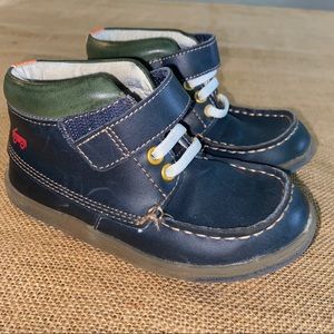 See Kai Run booties size 10 in navy blue/green
